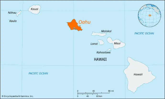Map of Oahu